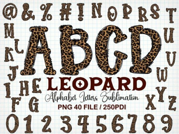 Download Leopard Alphabet Letters Sublimation - Premium Resources