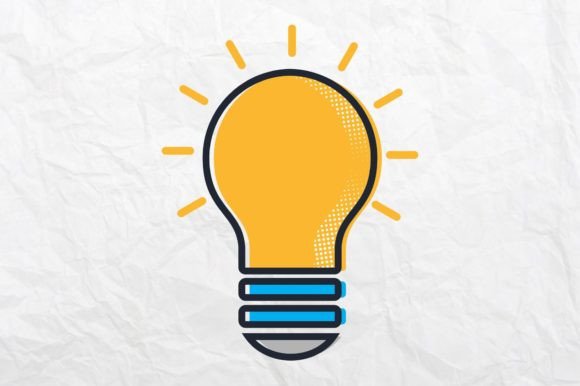 Download Lightbulb Icon Easy Editable Design - Editable Collection