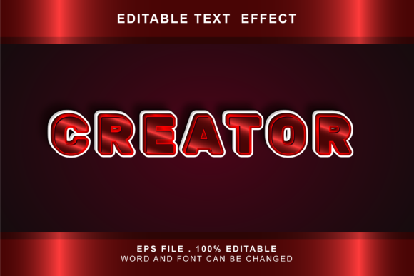 Download Creator Text Effect Editable - Editable Collection
