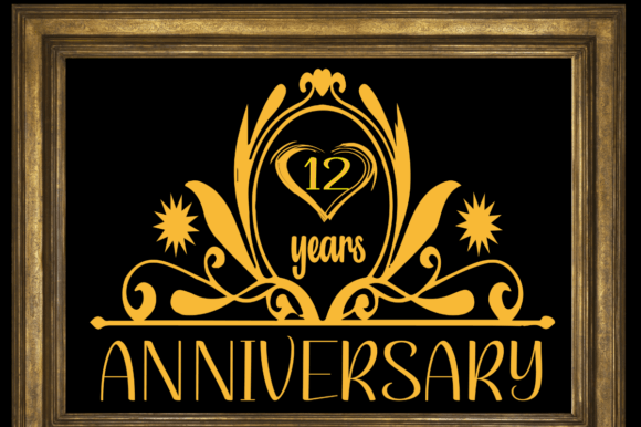 Download 12 Years Anniversary Editable Design - Editable Collection