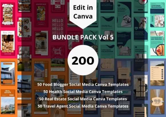 Download Social Media Canva Templates Bundle - Media Collection