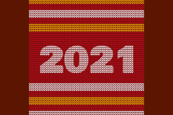 Download Happy New Year 2021 Knitting Pattern - New year Collection