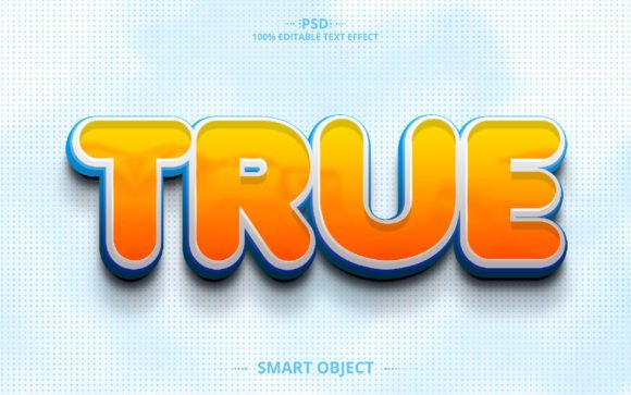 Download True Text Effect Editable Design - Editable Collection