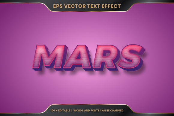 Download Mars Word, Text Effect Editable Style - Editable Collection