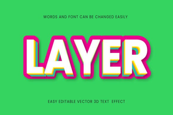 Download Layer - Text Effect Editable Style - Editable Collection