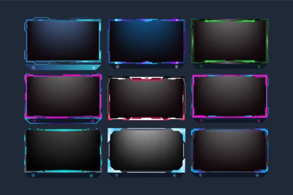 Download Futuristic Gaming Screen Panel Vector - Futuristic Collection