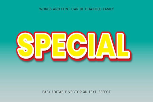 Download Special -  Text 3d Editable Style - Editable Collection