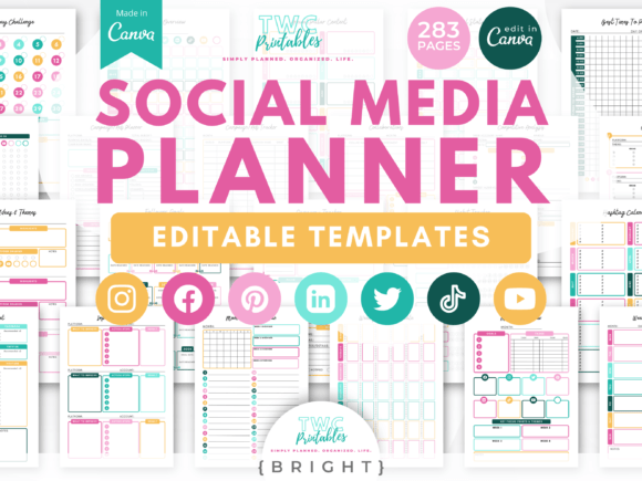 Download Social Media Planner Canva Templates - Media Collection