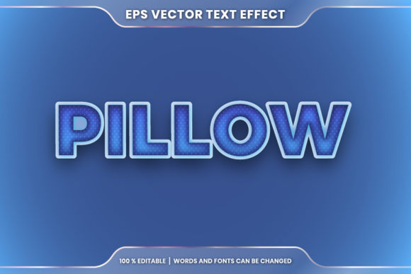 Download Pillow Word, Text Effect Editable Style - Editable Collection