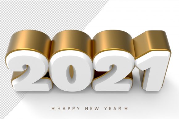 Download Gold Happy New Year 2021 3d Text - New year Collection