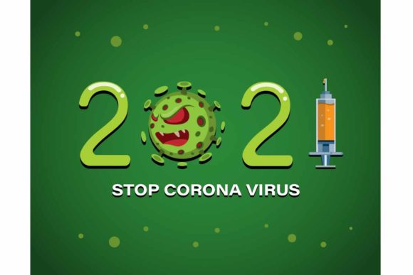 Download Happy New Year 2021 with Bacteria Vaccin - New year Collection