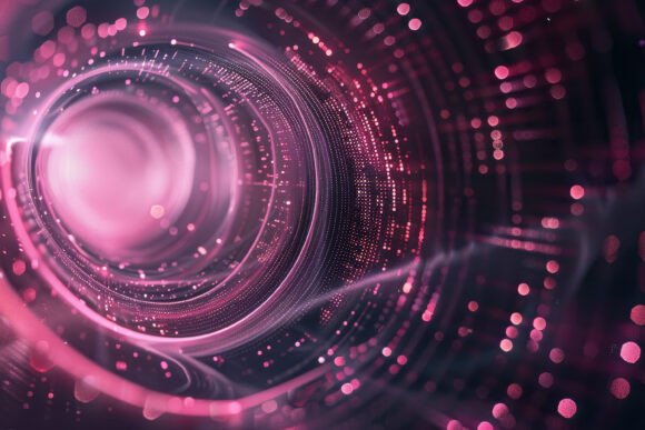 Download Pink Futuristic Tunnel Background Wallpa - Futuristic Collection